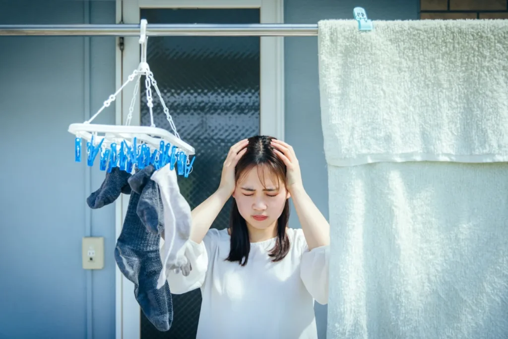 集合住宅における干しっぱなしのリスク管理
